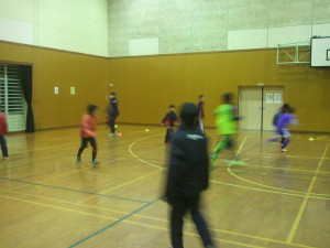 体育館でのスクール