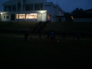 雨の中のドリブルクラス